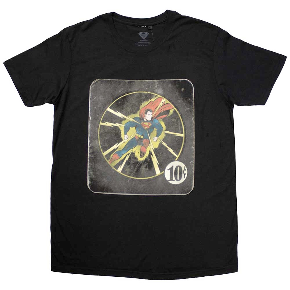 DC Comics Superman - 10c Tshirt Homme - Noir